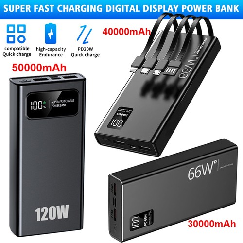 50000mah 120w power bank led - 120w,