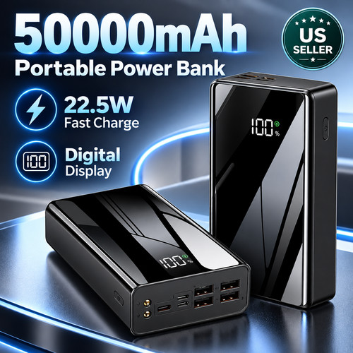 50000mah power bank fast - 50000mah,